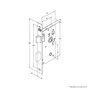 Fechadura Wc 823/35 Roseta Quadrada Preto Fosco Stam