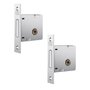 Kit Fechaduras Pivotante 800 T. Rolete R Quadrada Inox Stam