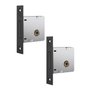 Kit Fechaduras Pivotante 800 T. Rolete R Quadrada Preta Stam